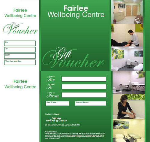 Fairlee Wellbeing Centre gift voucher